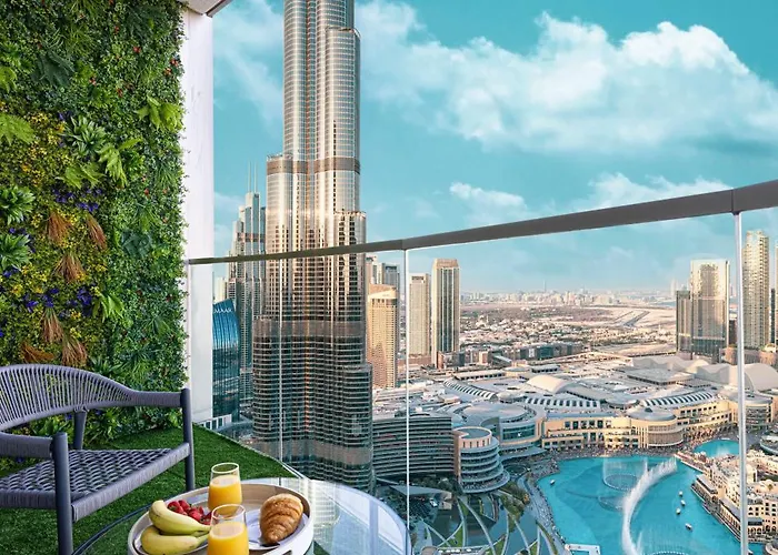 Burj Khalifa Views 4Br Luxe Stay With Stunning Fountain Show