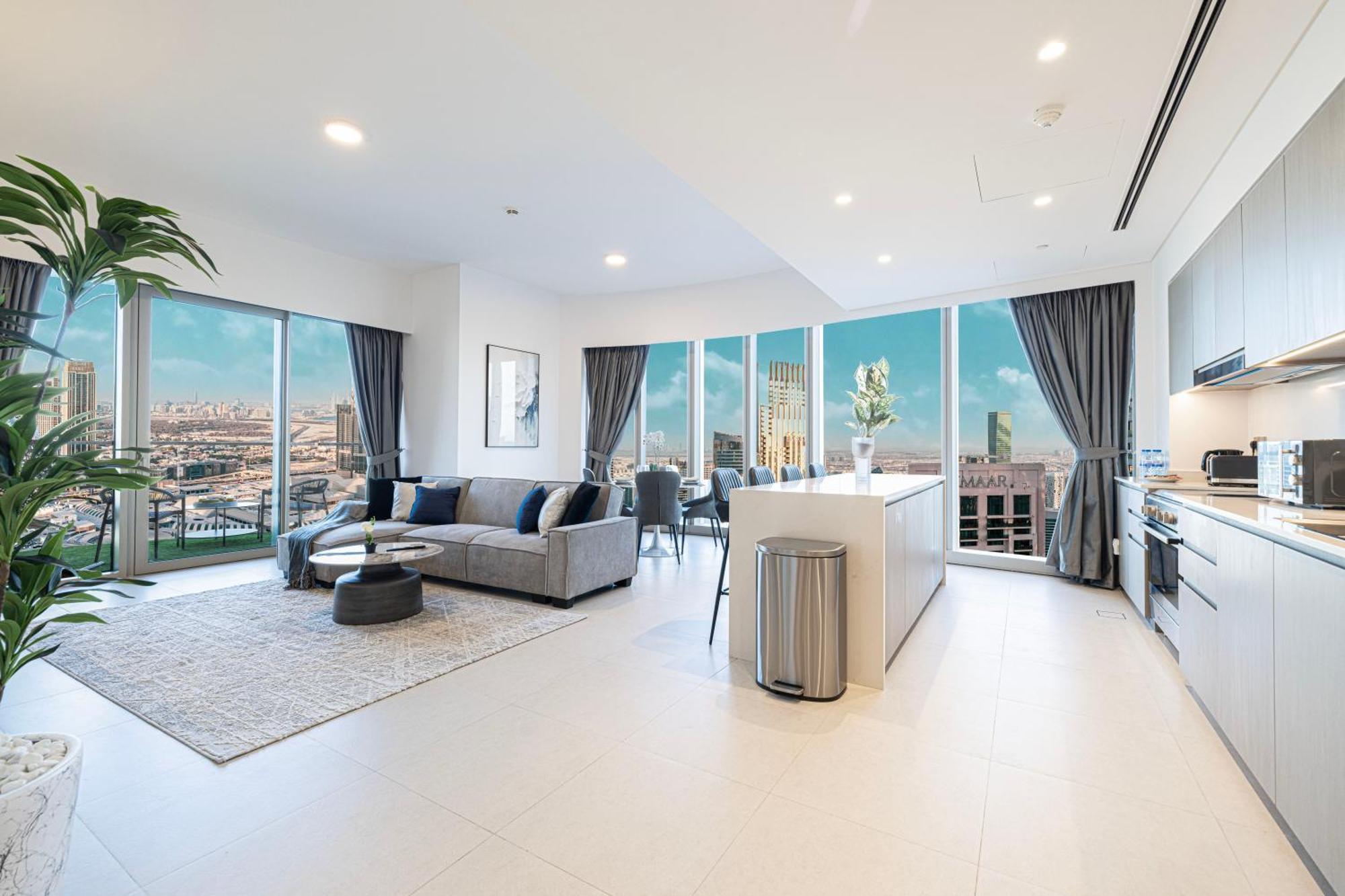 Burj Khalifa Views 4br Luxe With Stunning Fountain Show Dubai